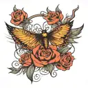 new beginnings releasing negativity and seeking abundance and happiness   tattoo design idea