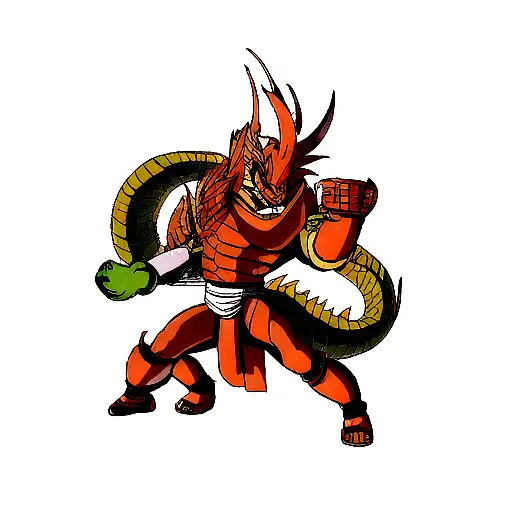 kiado dragon form shenron ichigo's mask  tattoo design idea