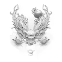 santan dave tattoo design idea