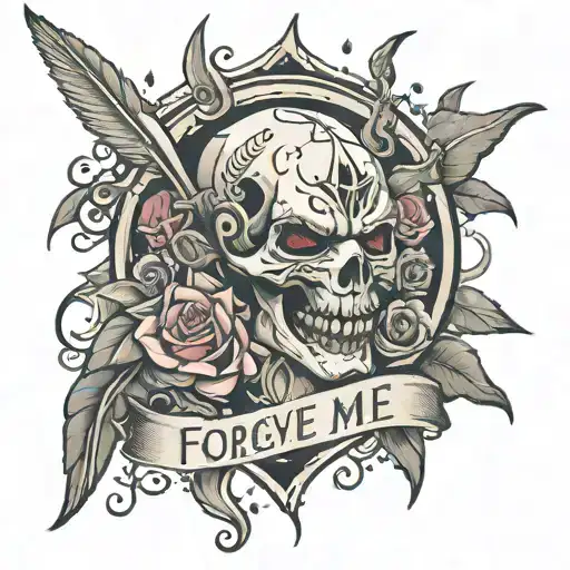 forgive me father for my self slaughter tattoo design idea
