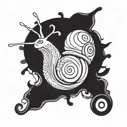 snail tattoo design idea
