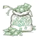 money bag tattoo design idea