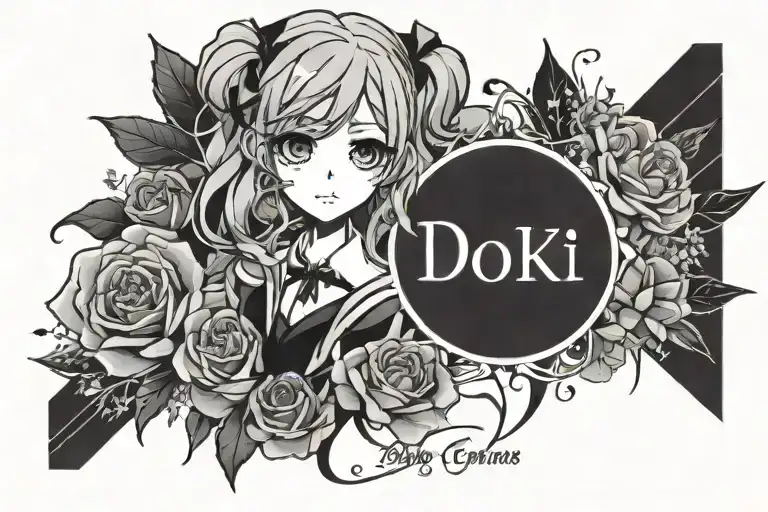 doki doki literature club tattoo design idea