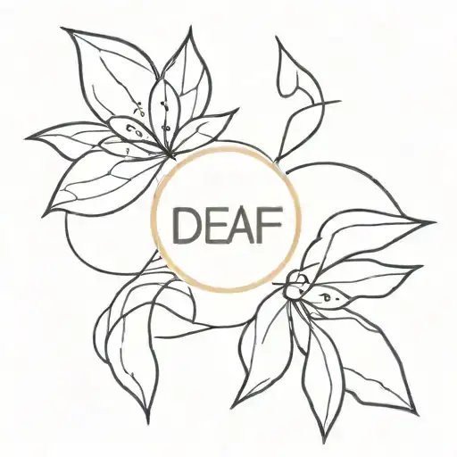 deaf tattoo design idea