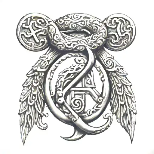 deaf symbol tattoo design idea