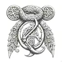 deaf symbol tattoo design idea