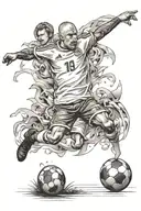 soccer tattoo design idea