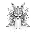 Tengu mask tattoo design idea