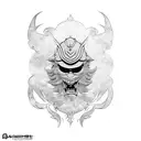 Tengu mask tattoo design idea