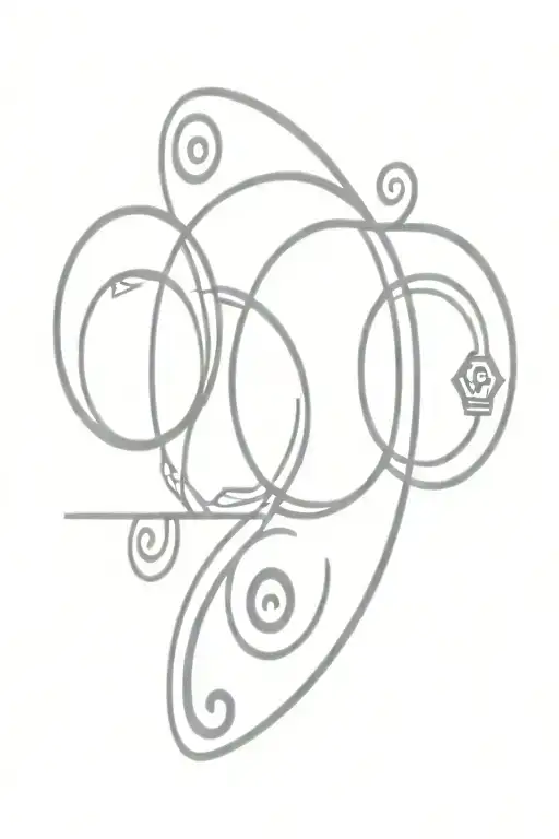 pisces symbol integrated combined With this neptune symbol and jupiter symbol  tattoo design idea