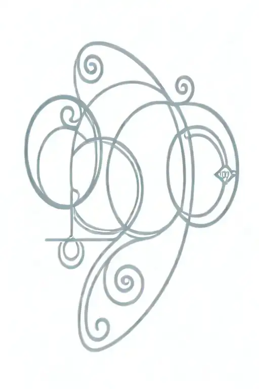 pisces symbol combined With this neptune trident symbol and jupiter symbol  tattoo design idea