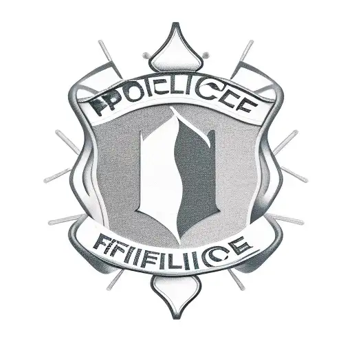 police, firefighter tattoo design idea