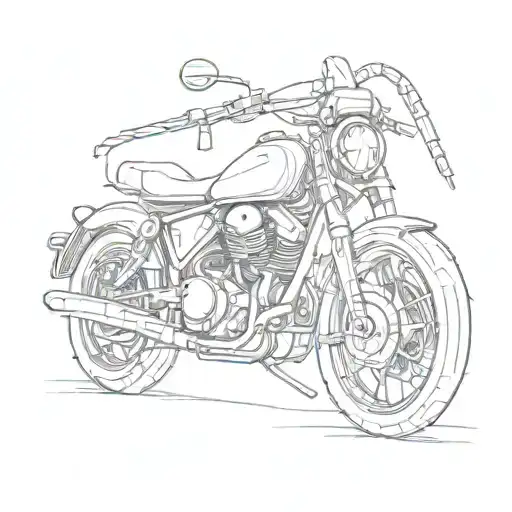 shrimp motorcycle tattoo design idea