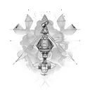 satellite dish tattoo design idea