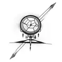satellite dish tattoo design idea
