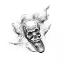 the god Hephaestus symble tattoo design idea