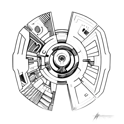 mass effect garrus whip shading tattoo design idea