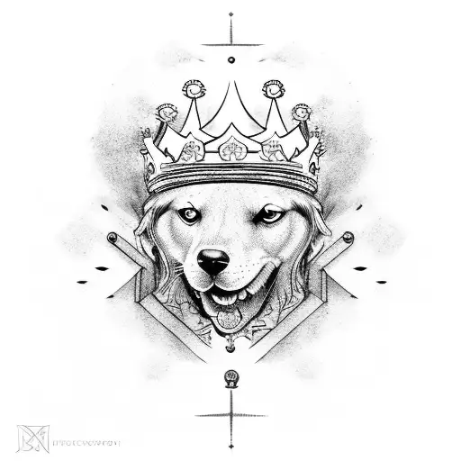 sunny name with King crown tattoo design idea