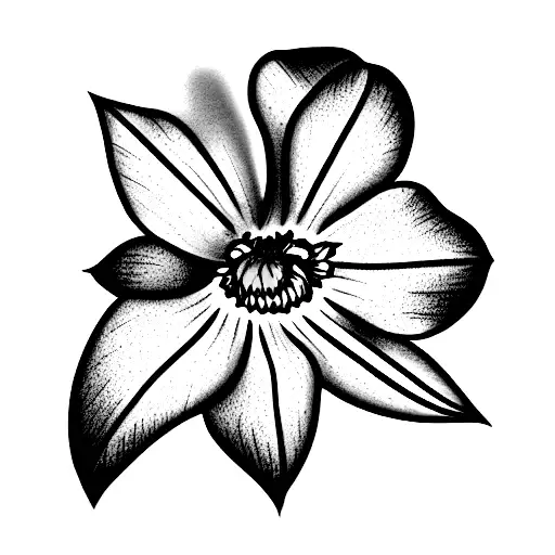Violet, Daffodil, Daisy, and Morning Glory tattoo design idea