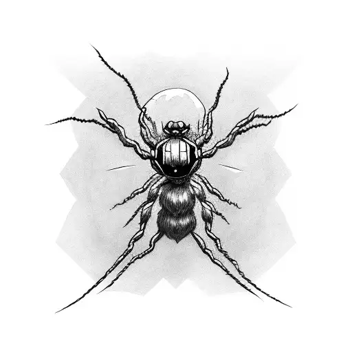 La araña de hunterxhunter tattoo design idea