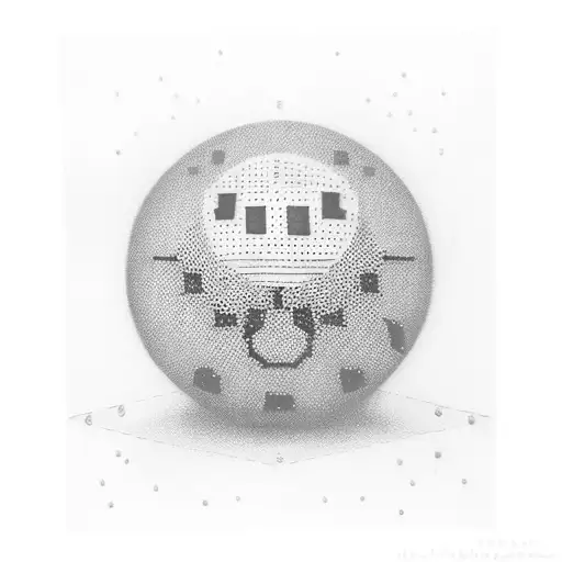 billiards 8 ball with chess pieces  tattoo design idea