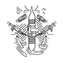 ak 47 tattoo design idea