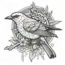 mockingbird inspired by the Eminem song tattoo design idea
