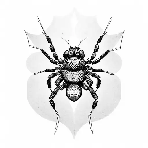 Spider Humanoid Queen tattoo design idea