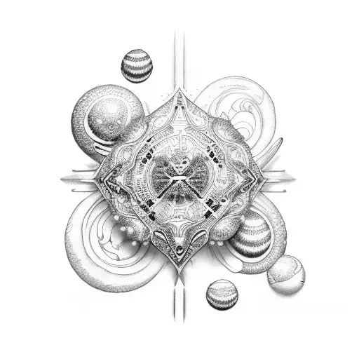 perlas ensangrentadas tattoo design idea