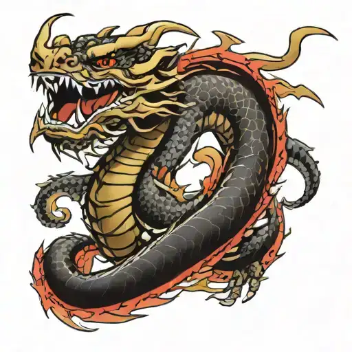 yakuza dragon tattoo design idea