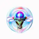 Alien Superstar  tattoo design idea