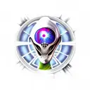 Alien Superstar  tattoo design idea