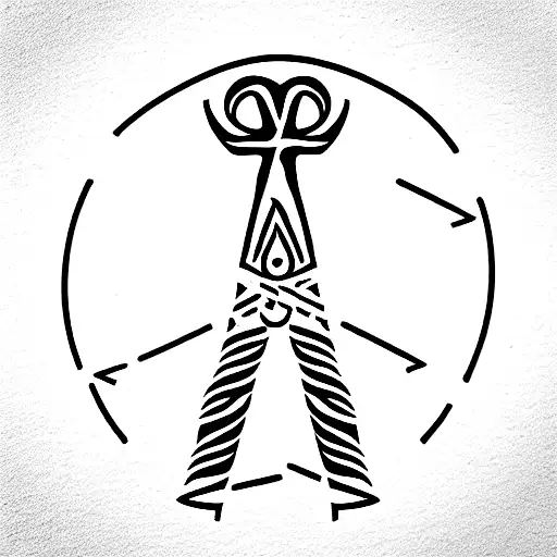 Ankh Symbol tattoo design idea