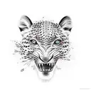 leopard shark tattoo design idea