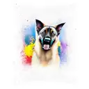 Belgian Malinois  tattoo design idea