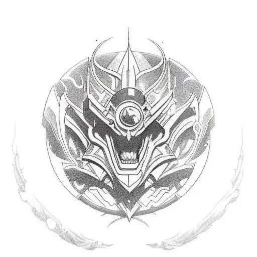A tattoo design inspired by Heroes of the Storm, featuring a dynamic composition of different heroes and their iconic abilities tattoo design idea