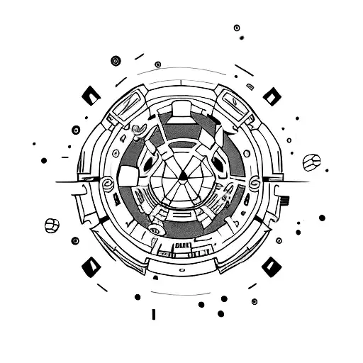 Space bound eminem  tattoo design idea