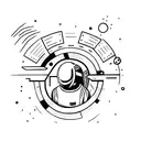 Space bound eminem  tattoo design idea