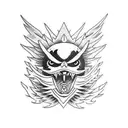 Harley Davidson eagle tattoo design idea