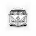 Volkswagen t3 tattoo design idea