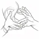 phantom of the opera and christine diia holding hands in the 2004 movie tattoo design idea