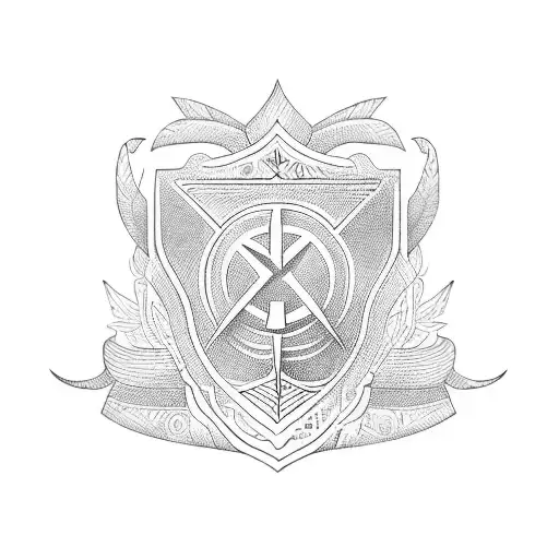 International emblem of Accountants tattoo design idea