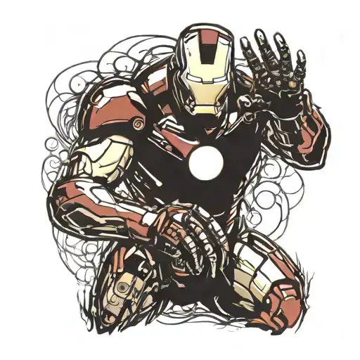 Ironman tattoo design idea