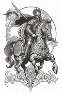 trojan warrior pattern   tattoo design idea