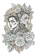 Michael and Victoria tattoo design idea