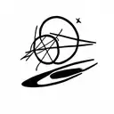 Halley comet tattoo design idea