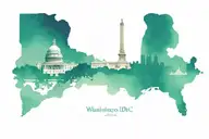 Washington DC skyline tattoo tattoo design idea