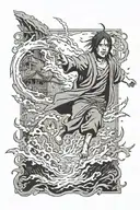 itachi escaping hell reaching tattoo design idea