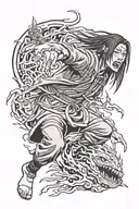 itachi escaping hell reaching tattoo design idea