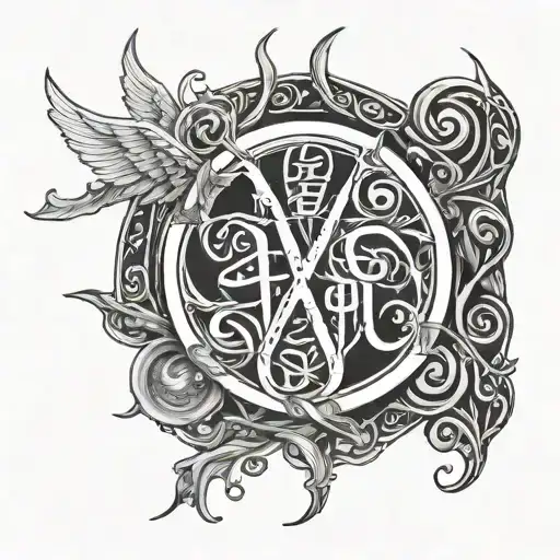 YAHWEH tattoo design idea